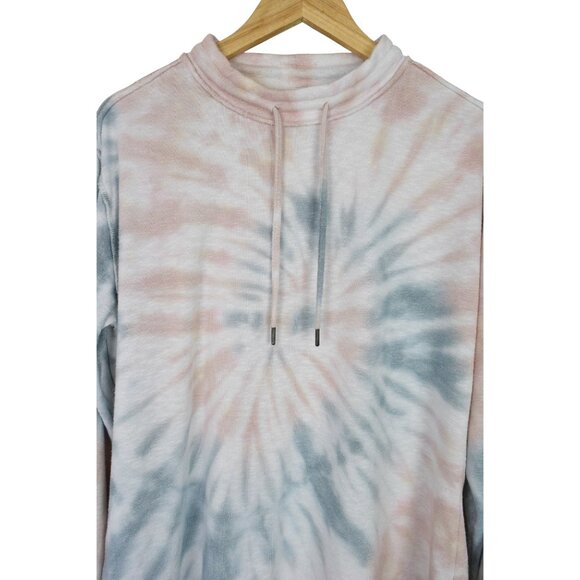 MAX STUDIO PERFORMANCE TIE DIE PRINT HI LOW SWEATER - Picture 2 of 8